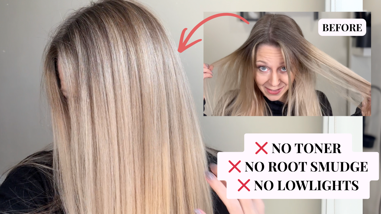 BEFORE-AND-AFTER-DIY-AIRTOUCH-HIGHLIGHTS