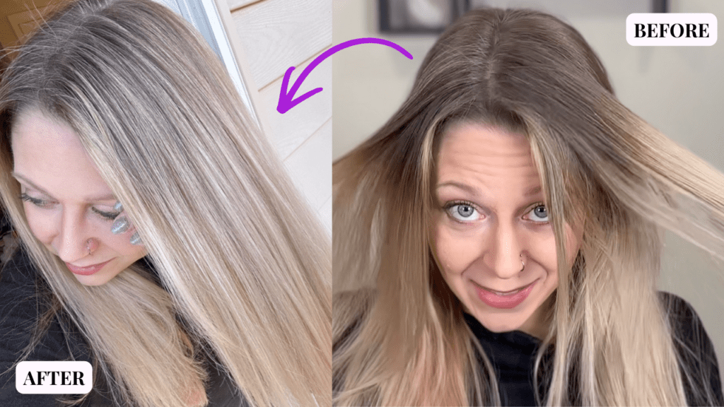 How to Blend Regrowth into Blonde Hair With DIY Airtouch Highlights